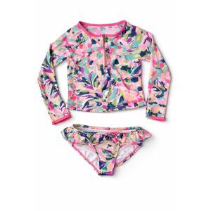 Lilly Pulitzer girls 2 piece swimsuit, Sz 7/8 $108 B33